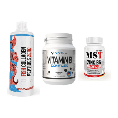 Haut, Haare & Nägel: MST Fish + NNT Vitamin B + MST Zinc – alle enthaltenen Artikel