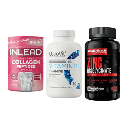 Haut, Haare & Nägel: INLEAD Collage + Ostrovit + Body Attack – alle enthaltenen Artikel