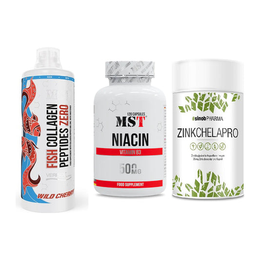 Haut, Haare & Nägel: MST Fish + MST Niacin + Sinob Zink – alle enthaltenen Artikel
