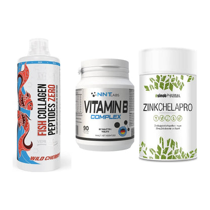 Haut, Haare & Nägel: MST Fish + NNT Vitamin B + Sinob Zink – alle enthaltenen Artikel