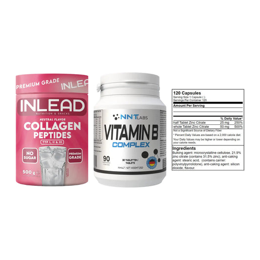 Haut, Haare & Nägel: INLEAD Collage + NNT Vitamin B + GN Zinc Citrat – alle enthaltenen Artikel