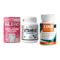 Haut, Haare & Nägel: INLEAD Collage + NNT Vitamin B + ProFuel Zink – alle enthaltenen Artikel