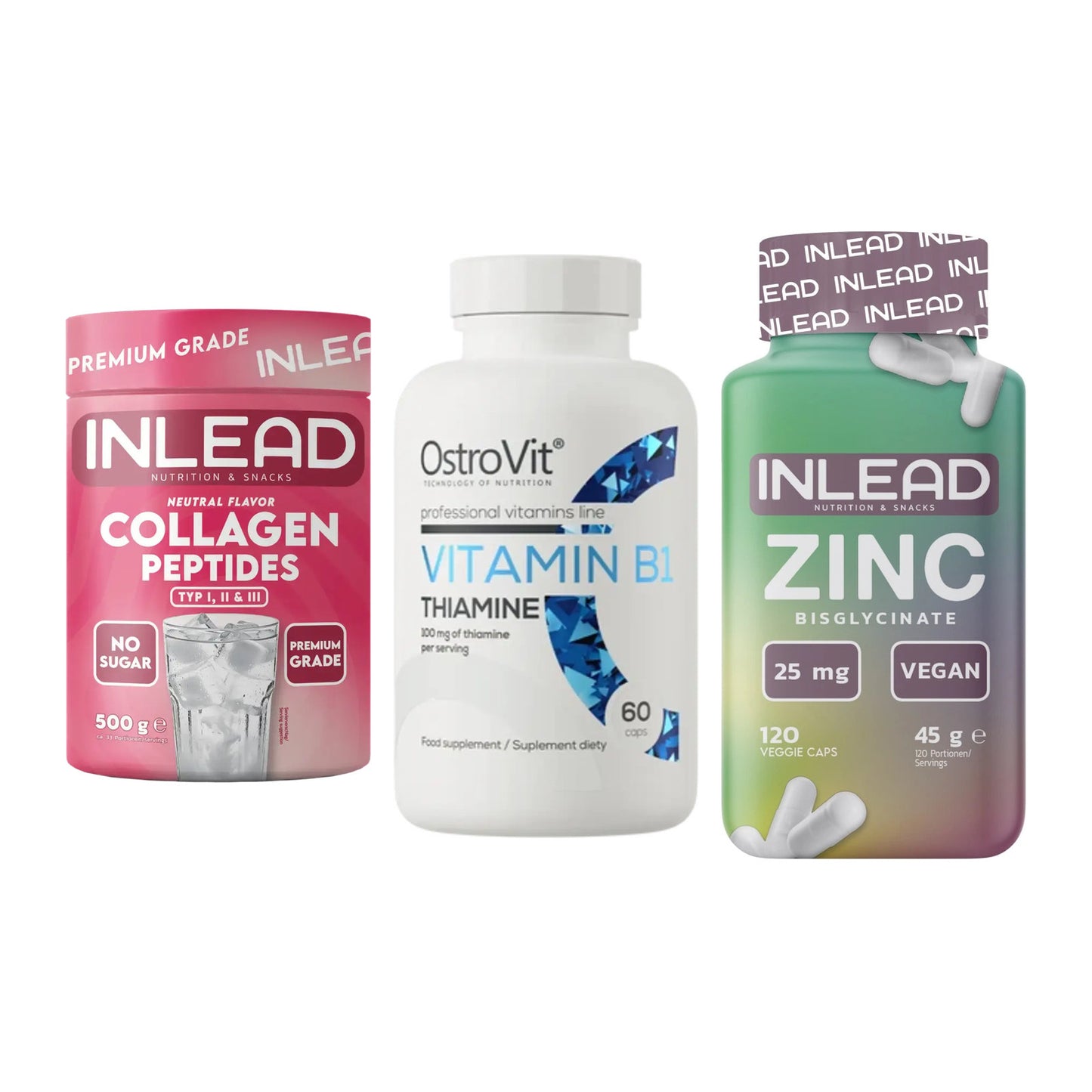 Haut, Haare & Nägel: INLEAD Collage + Ostrovit + INLEAD Zink – alle enthaltenen Artikel