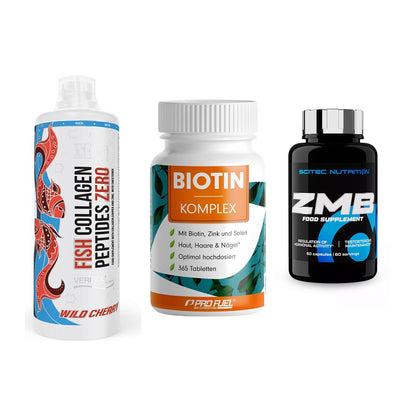 Haut, Haare & Nägel: MST Fish + ProFuel BIOTIN + Scitec ZMB – alle enthaltenen Artikel