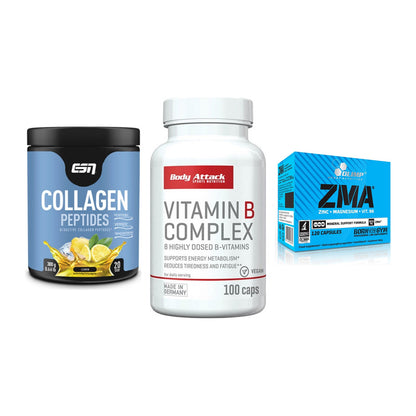 Haut, Haare & Nägel: ESN Collagen + Body Attack + Olimp ZMA – alle enthaltenen Artikel
