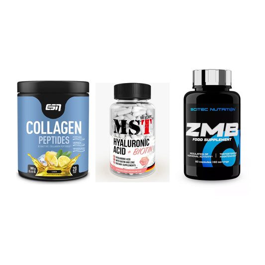 Haut, Haare & Nägel: ESN Collagen + MST Hyaluronic + Scitec ZMB – alle enthaltenen Artikel