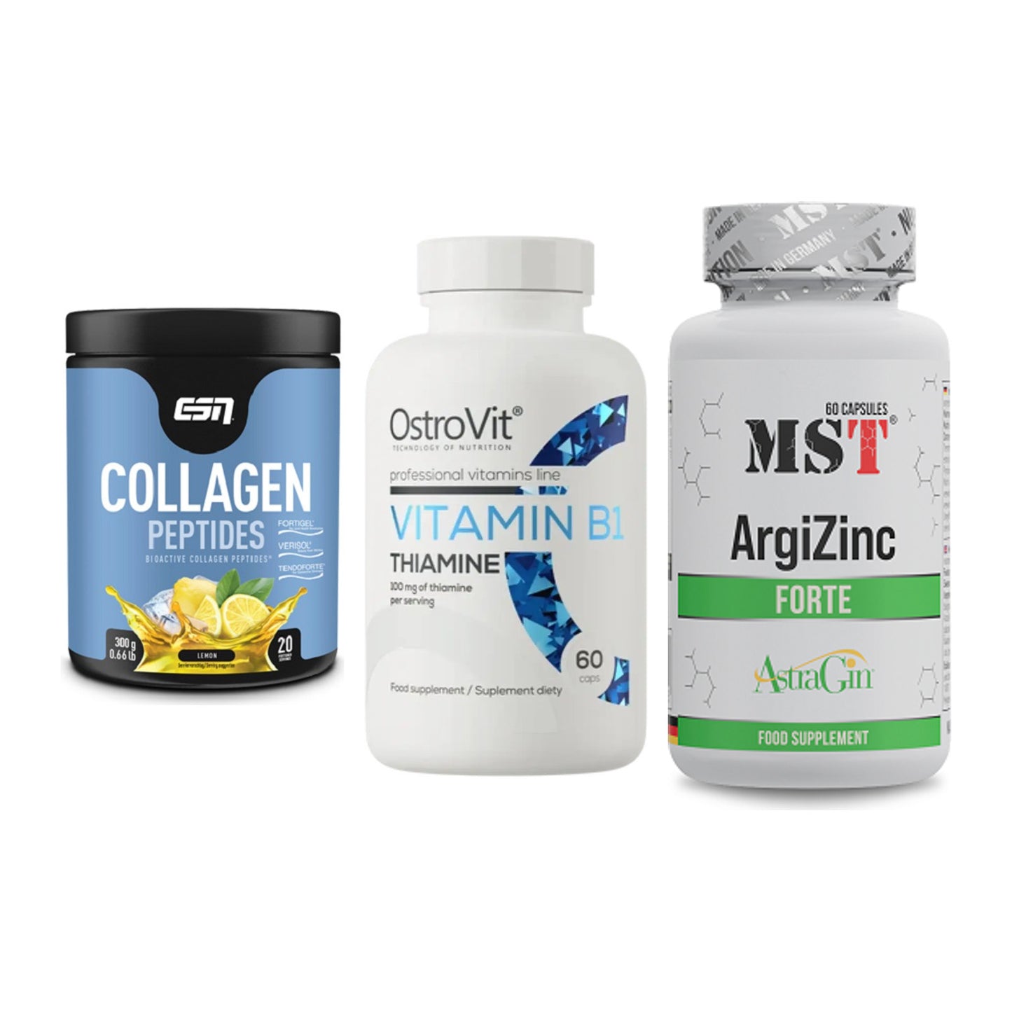 Haut, Haare & Nägel: ESN Collagen + Ostrovit + MST ArgiZinc – alle enthaltenen Artikel