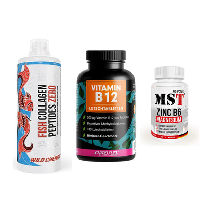 Haut, Haare & Nägel: MST Fish + ProFuel Vitami + MST Zinc – alle enthaltenen Artikel