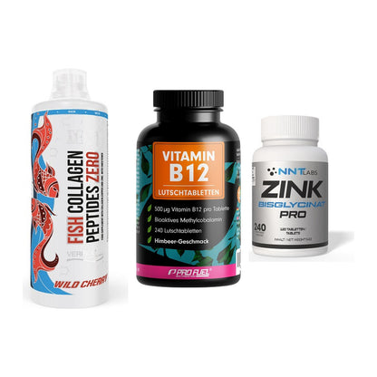 Haut, Haare & Nägel: MST Fish + ProFuel Vitami + NNT Zink 50mg – alle enthaltenen Artikel