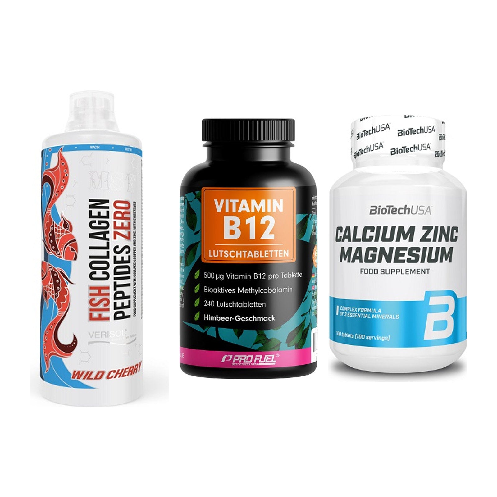 Haut, Haare & Nägel: MST Fish + ProFuel Vitami + BioTech Calciu – alle enthaltenen Artikel