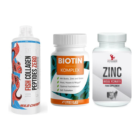 Haut, Haare & Nägel: MST Fish + ProFuel BIOTIN + #GYMJUICE ZINC – alle enthaltenen Artikel