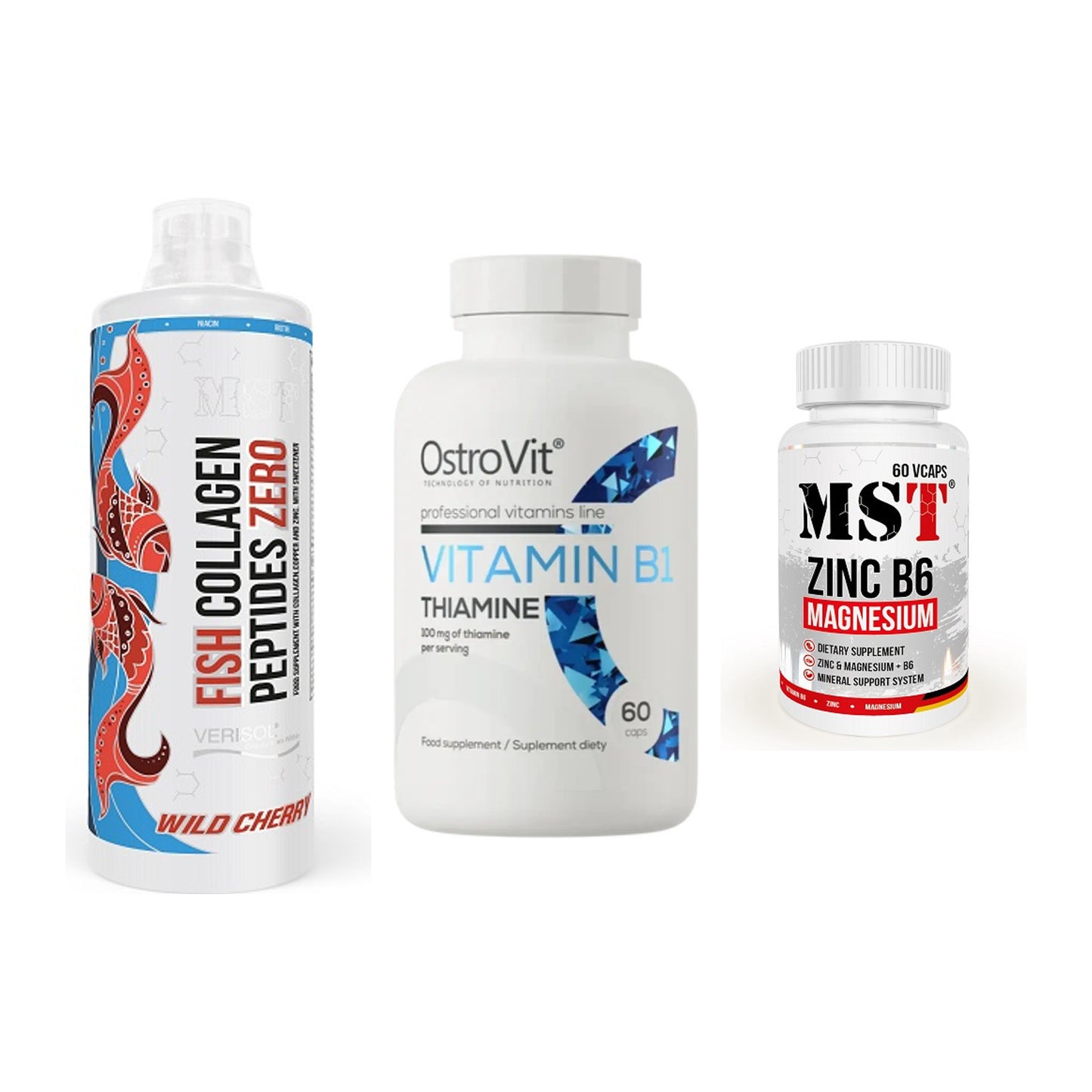Haut, Haare & Nägel: MST Fish + Ostrovit + MST Zinc – alle enthaltenen Artikel