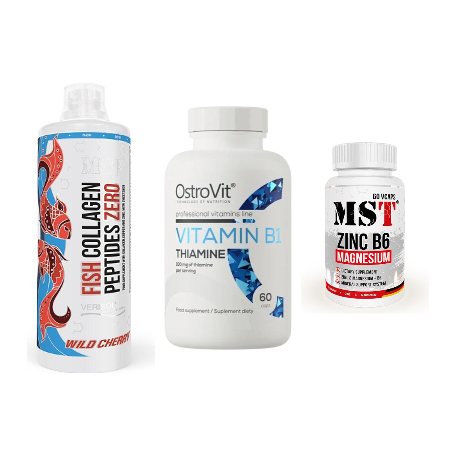 Haut, Haare & Nägel: MST Fish + Ostrovit + MST Zinc – alle enthaltenen Artikel
