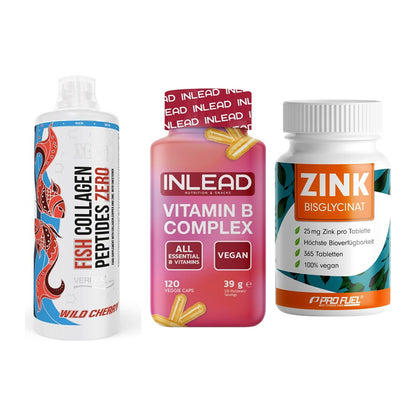 Haut, Haare & Nägel: MST Fish + INLEAD Vitamin + ProFuel Zink – alle enthaltenen Artikel