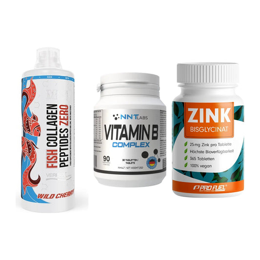 Haut, Haare & Nägel: MST Fish + NNT Vitamin B + ProFuel Zink – alle enthaltenen Artikel