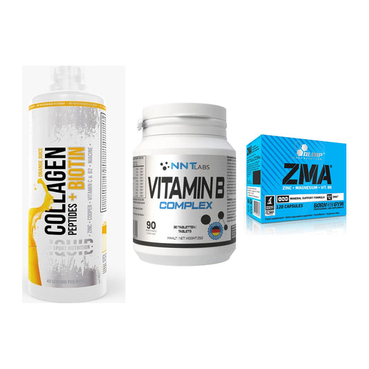Haut, Haare & Nägel: MST Collagen + NNT Vitamin B + Olimp ZMA – alle enthaltenen Artikel