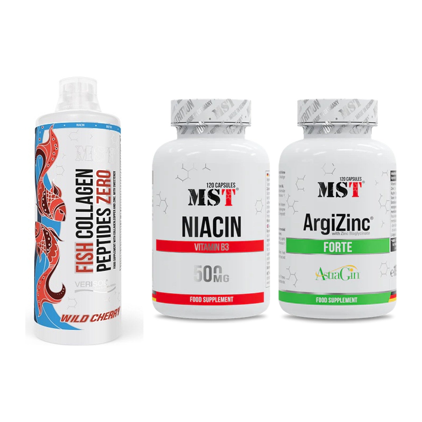 Haut, Haare & Nägel: MST Fish + MST Niacin + MST ArgiZinc – alle enthaltenen Artikel