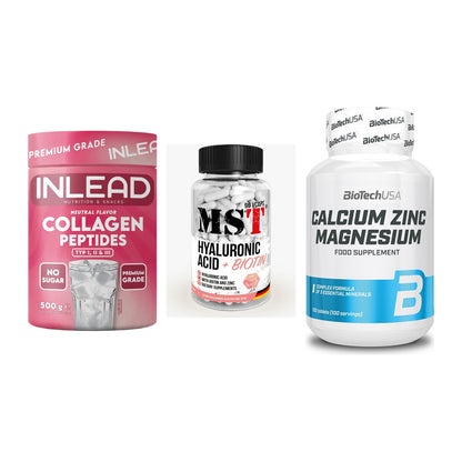 Haut, Haare & Nägel: INLEAD Collage + MST Hyaluronic + BioTech Calciu – alle enthaltenen Artikel