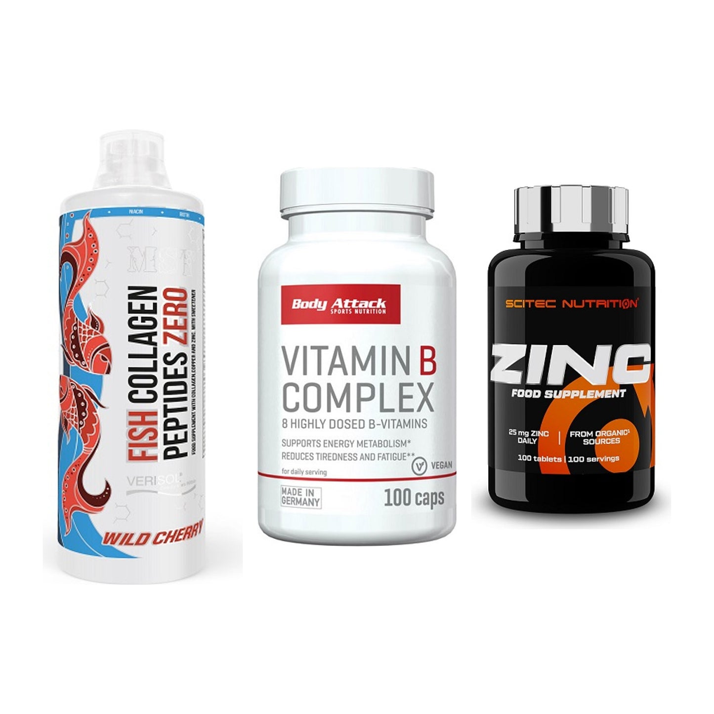 Haut, Haare & Nägel: MST Fish + Body Attack + Scitec Zinc – alle enthaltenen Artikel