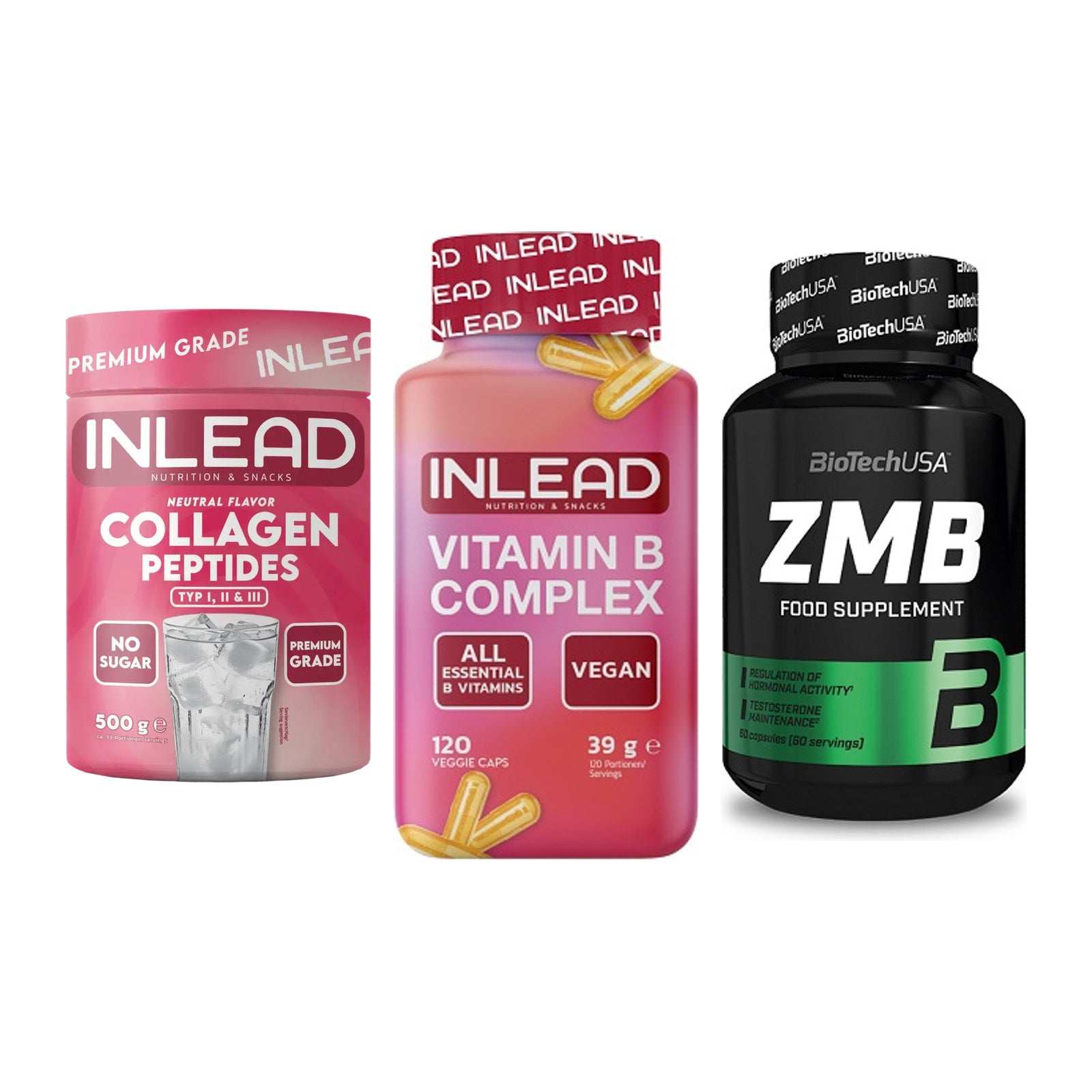Haut, Haare & Nägel: INLEAD Collage + INLEAD Vitamin + BioTech ZMB – alle enthaltenen Artikel