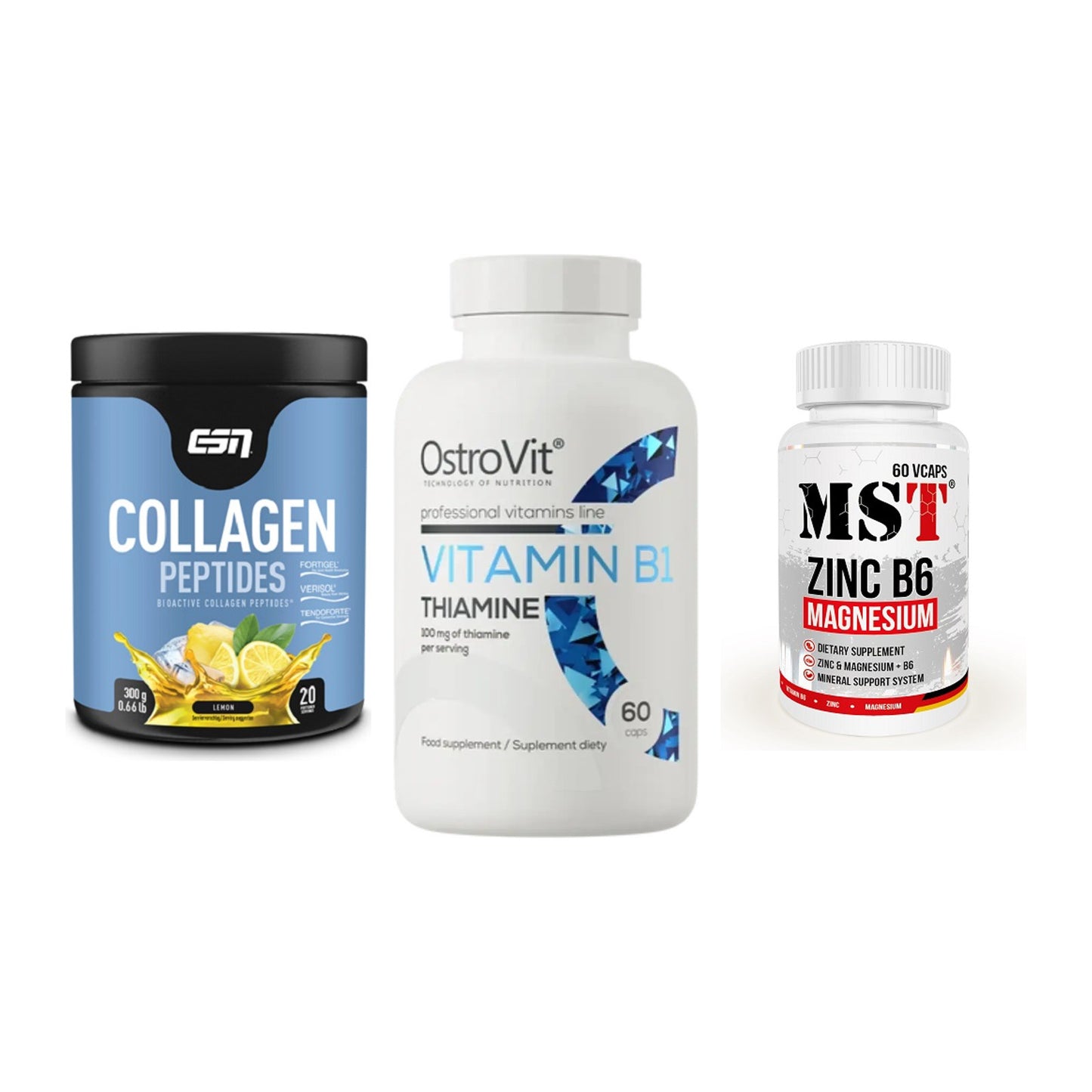 Haut, Haare & Nägel: ESN Collagen + Ostrovit + MST Zinc – alle enthaltenen Artikel
