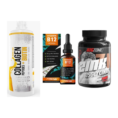 Haut, Haare & Nägel: MST Collagen + ProFuel Vitami + Big Zone Zink – alle enthaltenen Artikel