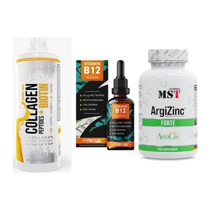 Haut, Haare & Nägel: MST Collagen + ProFuel Vitami + MST ArgiZinc – alle enthaltenen Artikel
