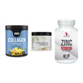 Haut, Haare & Nägel: ESN Collagen + Peak Vitamin B + #GYMJUICE ZINC – alle enthaltenen Artikel