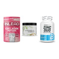 Haut, Haare & Nägel: INLEAD Collage + Peak Vitamin B + BioTech Zinc – alle enthaltenen Artikel
