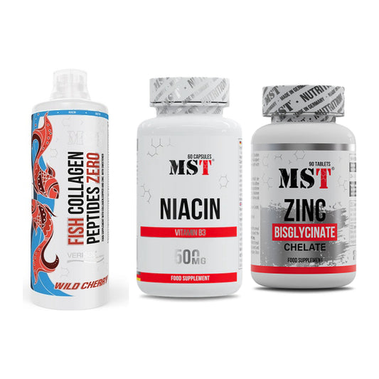 Haut, Haare & Nägel: MST Fish + MST Niacin + MST Zinc – alle enthaltenen Artikel