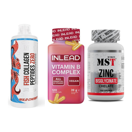 Haut, Haare & Nägel: MST Fish + INLEAD Vitamin + MST Zinc – alle enthaltenen Artikel