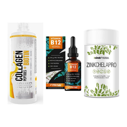 Haut, Haare & Nägel: MST Collagen + ProFuel Vitami + Sinob Zink – alle enthaltenen Artikel