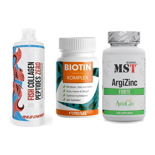 Haut, Haare & Nägel: MST Fish + ProFuel BIOTIN + MST ArgiZinc – alle enthaltenen Artikel