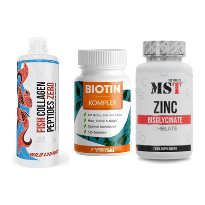 Haut, Haare & Nägel: MST Fish + ProFuel BIOTIN + MST Zinc – alle enthaltenen Artikel