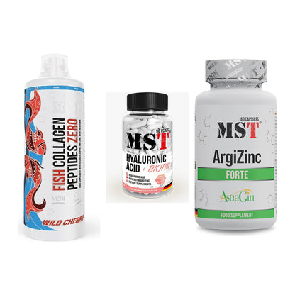 Haut, Haare & Nägel: MST Fish + MST Hyaluronic + MST ArgiZinc – alle enthaltenen Artikel