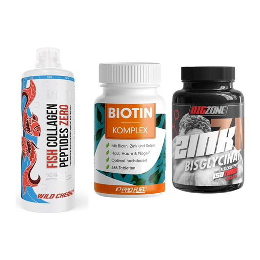 Haut, Haare & Nägel: MST Fish + ProFuel BIOTIN + Big Zone Zink – alle enthaltenen Artikel