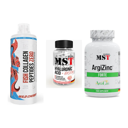Haut, Haare & Nägel: MST Fish + MST Hyaluronic + MST ArgiZinc – alle enthaltenen Artikel