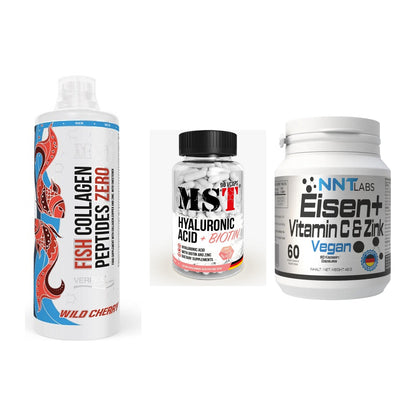 Haut, Haare & Nägel: MST Fish + MST Hyaluronic + NNT Eisen – alle enthaltenen Artikel