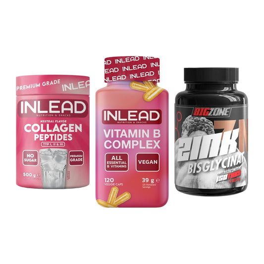 Haut, Haare & Nägel: INLEAD Collage + INLEAD Vitamin + Big Zone Zink – alle enthaltenen Artikel