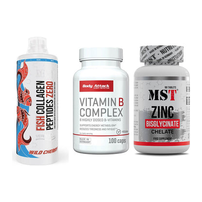 Haut, Haare & Nägel: MST Fish + Body Attack + MST Zinc – alle enthaltenen Artikel