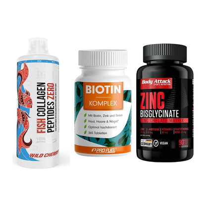 Haut, Haare & Nägel: MST Fish + ProFuel BIOTIN + Body Attack – alle enthaltenen Artikel