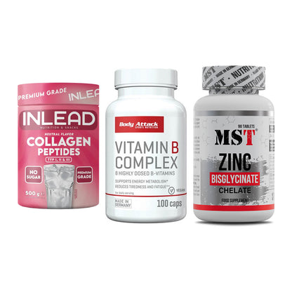 Haut, Haare & Nägel: INLEAD Collage + Body Attack + MST Zinc – alle enthaltenen Artikel