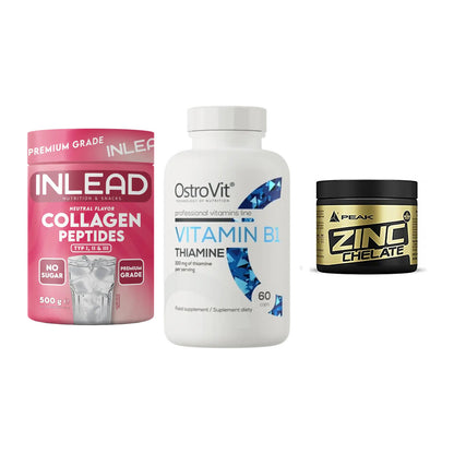 Haut, Haare & Nägel: INLEAD Collage + Ostrovit + Peak Zink – alle enthaltenen Artikel
