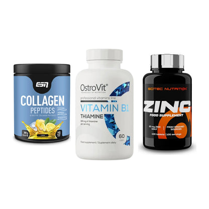 Haut, Haare & Nägel: ESN Collagen + Ostrovit + Scitec Zinc – alle enthaltenen Artikel