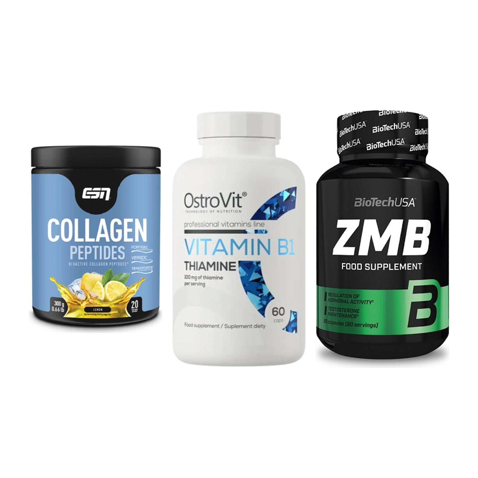 Haut, Haare & Nägel: ESN Collagen + Ostrovit + BioTech ZMB – alle enthaltenen Artikel