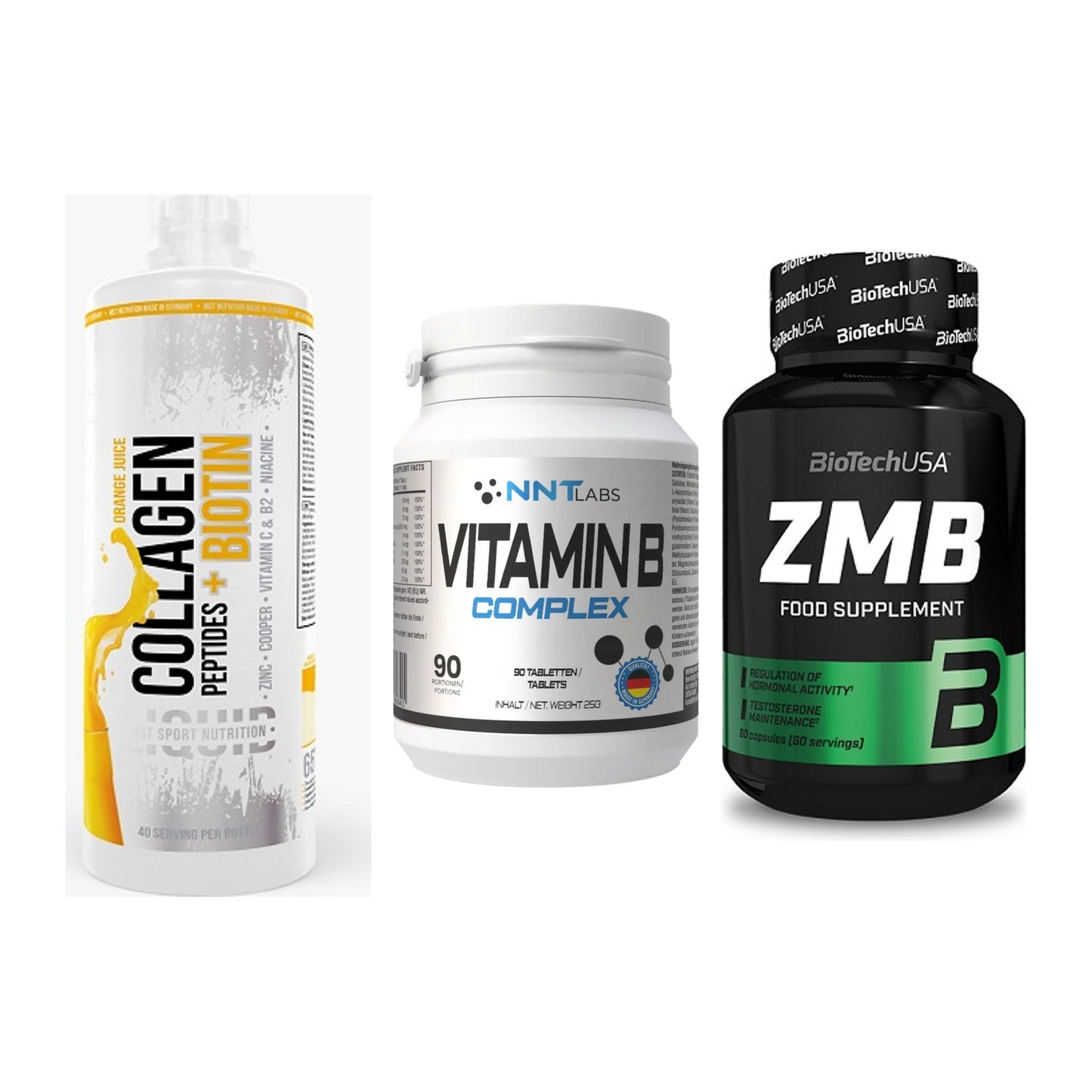 Haut, Haare & Nägel: MST Collagen + NNT Vitamin B + BioTech ZMB – alle enthaltenen Artikel