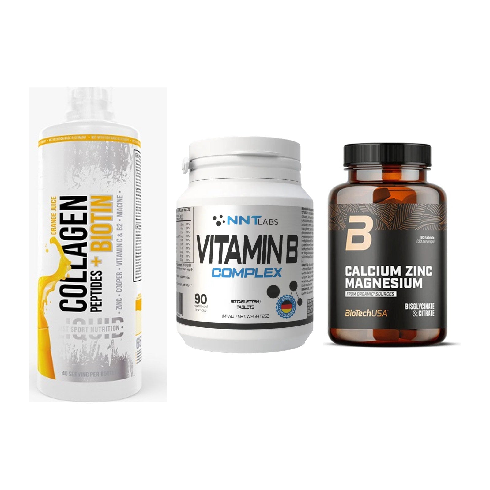 Haut, Haare & Nägel: MST Collagen + NNT Vitamin B + BioTech Calciu – alle enthaltenen Artikel
