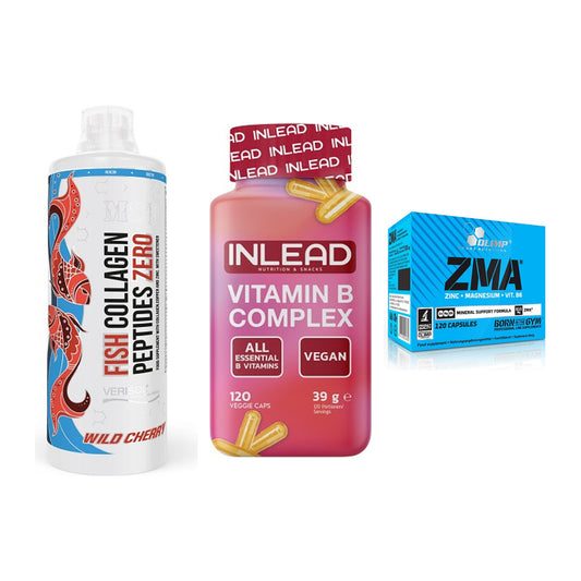 Haut, Haare & Nägel: MST Fish + INLEAD Vitamin + Olimp ZMA – alle enthaltenen Artikel