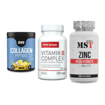 Haut, Haare & Nägel: ESN Collagen + Body Attack + MST Zinc – alle enthaltenen Artikel