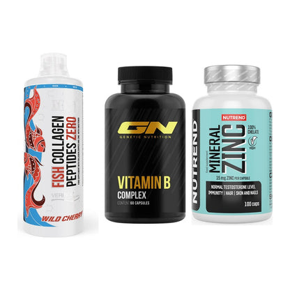 Haut, Haare & Nägel: MST Fish + GN Vitamin + Nutrend Zinc – alle enthaltenen Artikel